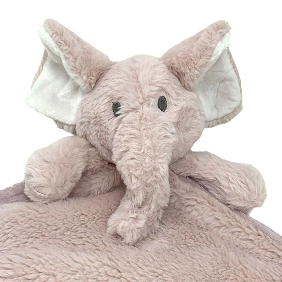 S & L HOME So Dreamy Pink Elephant Lovey Sherpa Plush - Picture 1 of 4